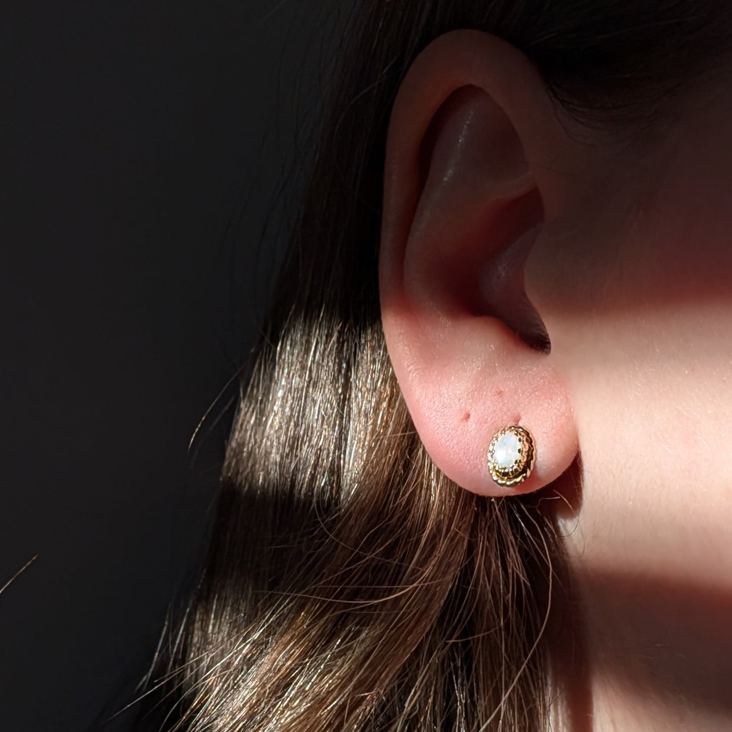 10k Opal Studs