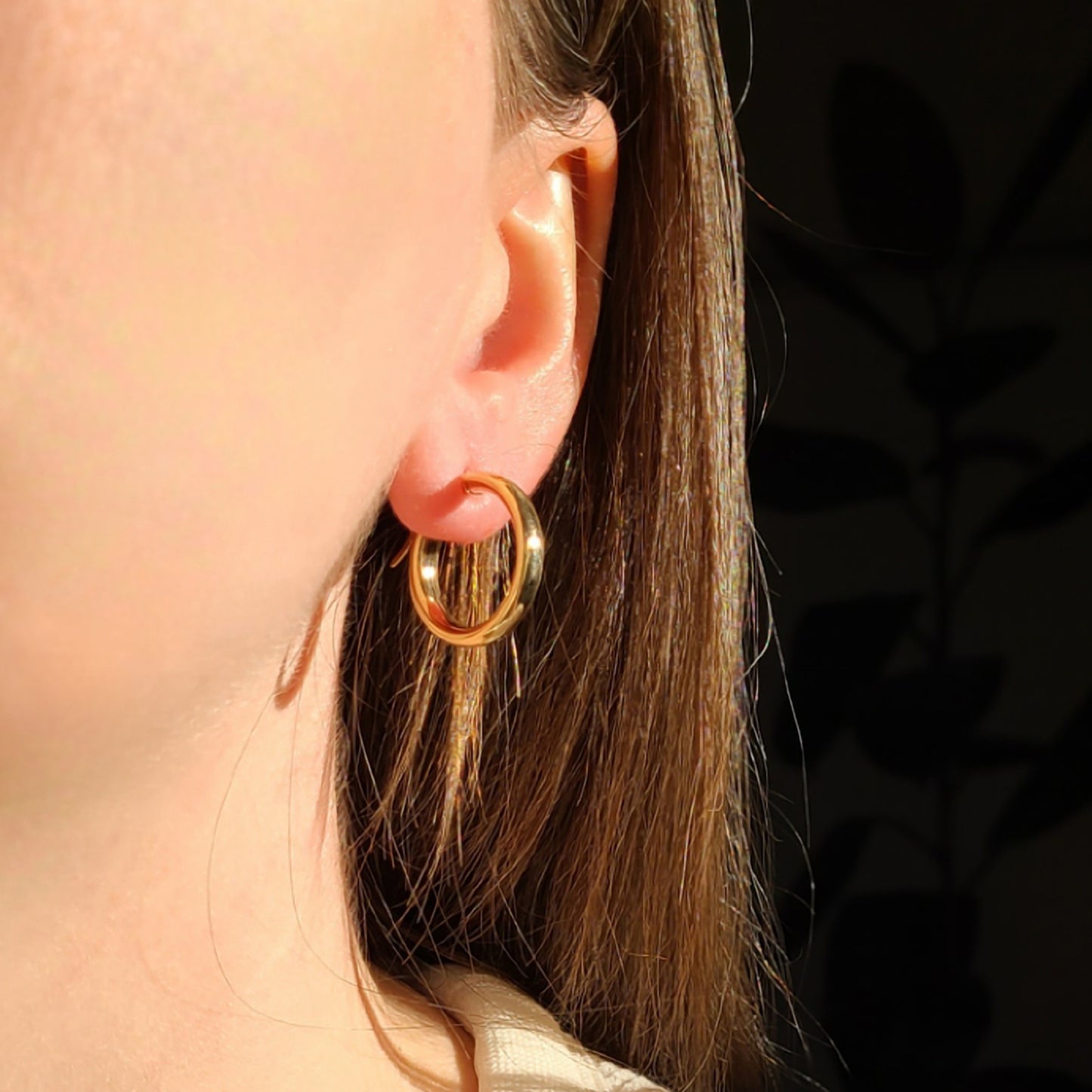 10k Chunky Yellow Gold Hoops