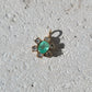 14k Antique Emerald & Rose-Cut Diamond Star Charm
