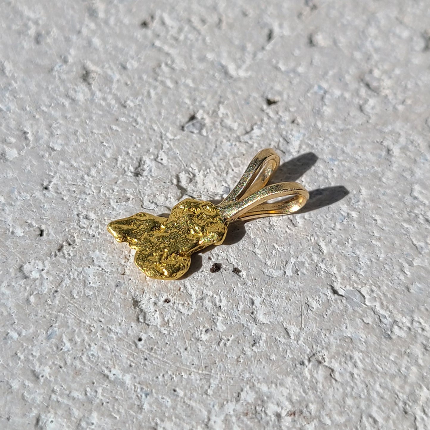 14k Gold Nugget Pendant