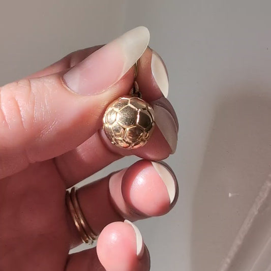 10k Soccer Ball Charm