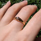 18k Old Mine Cut Diamond Belcher Ring