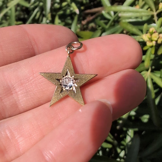 14k OEC Diamond Star Pendant