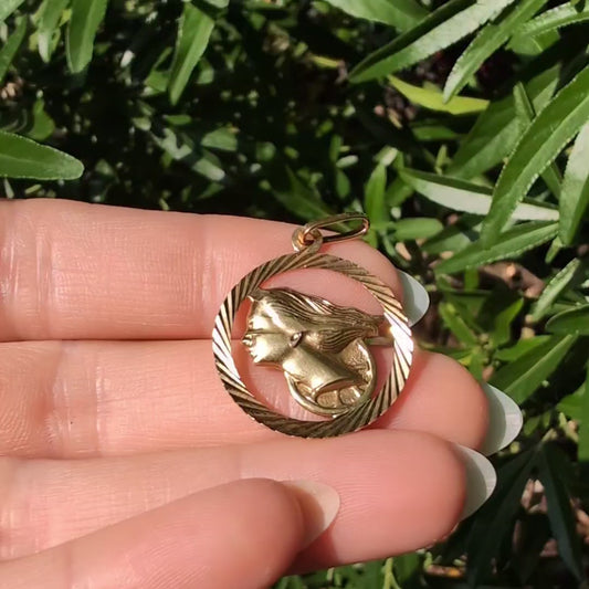18k Lady Fortuna Pendant