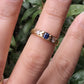 18k Antique Sapphire & Diamond Ring