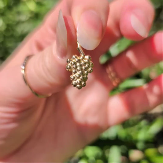 14k Grapes Charm
