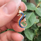 18k Enamel Seahorse Charm
