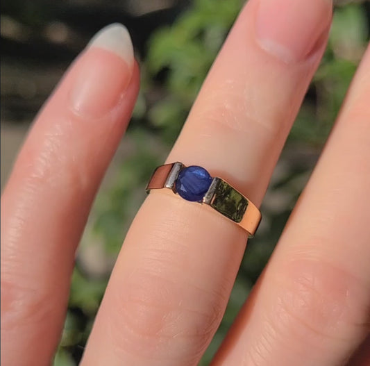 14k Blue Sapphire Ring