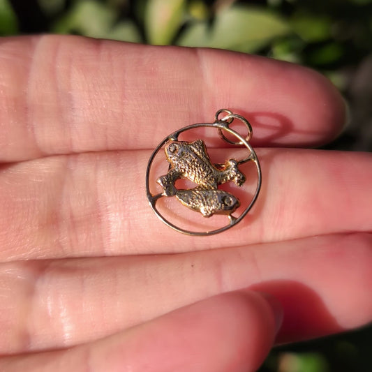 10k Pisces Charm