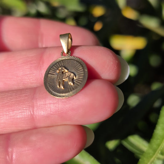 10k Aries Pendant