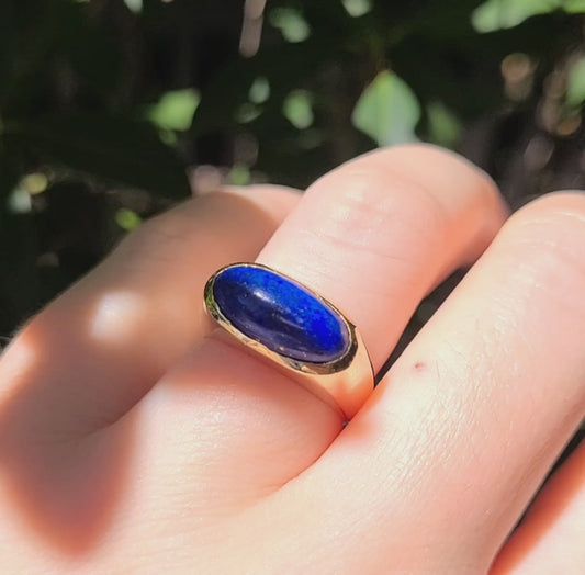 14k Lapis Lazuli Ring