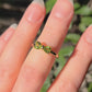 14k Peridot Bow Ring