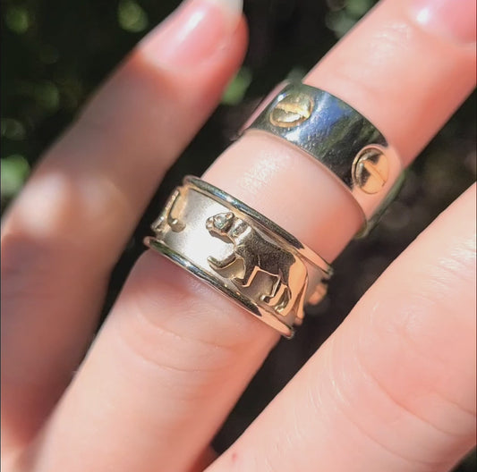 10k Cartier-Style Gold Bands