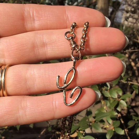 14k "C" Letter Charm