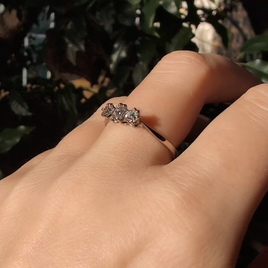 10k Old Mine Cut Diamond Ring