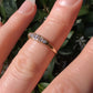 18k 5-Stone Antique Diamond Boat Ring