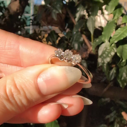 10k Old Mine Cut Diamond Ring