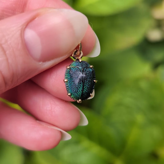 14k Scarab Beetle Pendant
