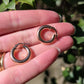 9k Rosy Gold Hoops
